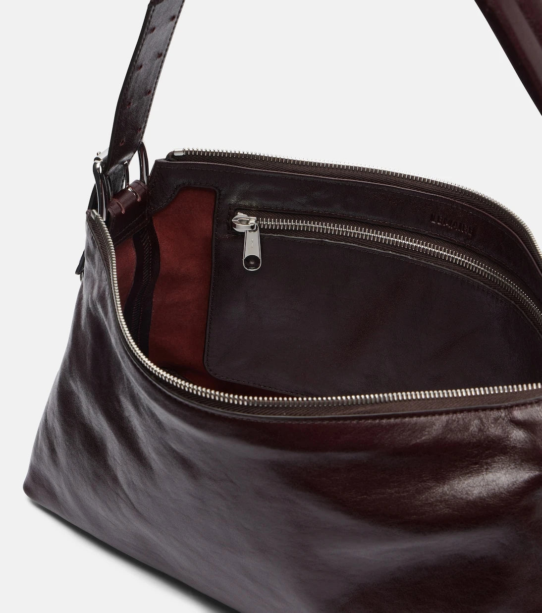 Lemaire - Small belted leather shoulder bag