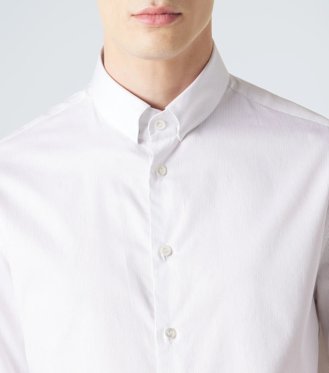 Giorgio Armani - Archivio pinstripe cotton shirt
