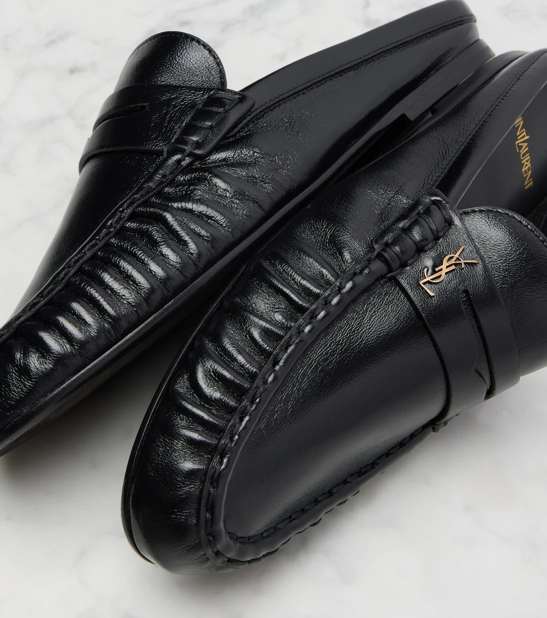 Saint Laurent - Le Loafer leather mules