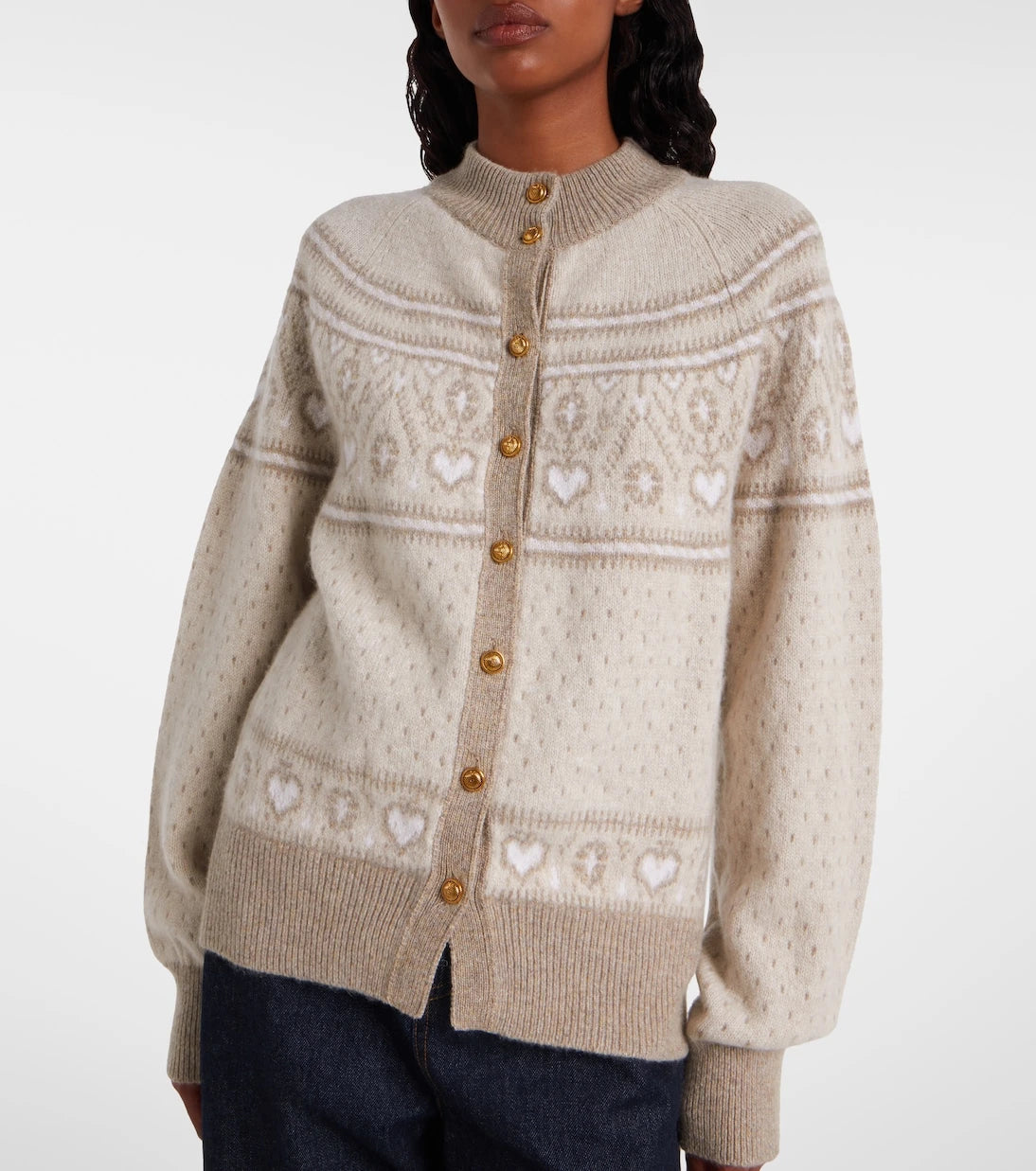 Khaite - Marc Fair Isle cashmere cardigan