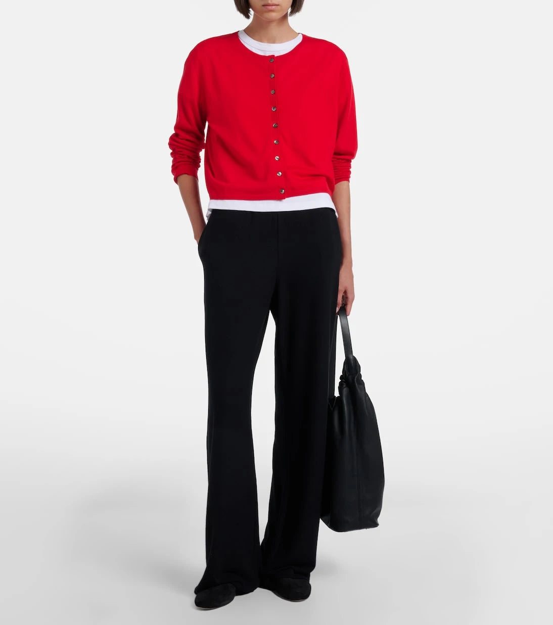 Leset - Lauren jersey wide-leg pants