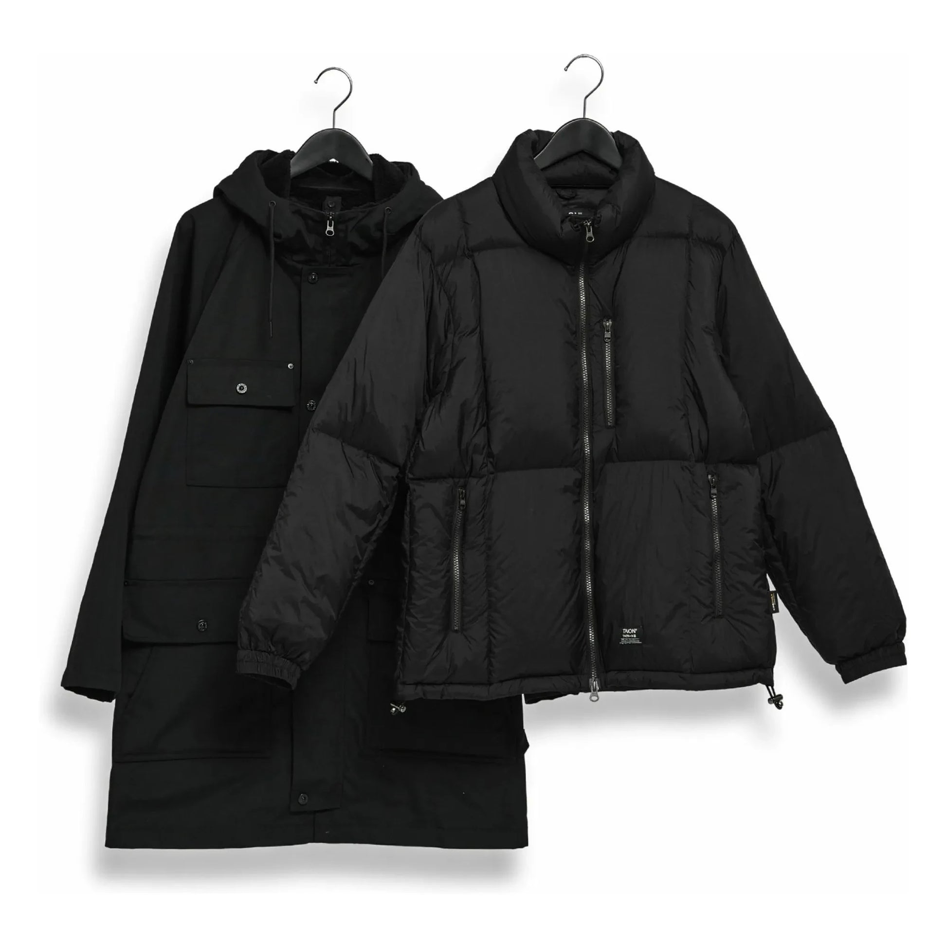 Taion - Volume Down Hooded Jacket  | Black