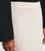 Stylein Ivory Linen-Blend Saronno Maxi Skirt