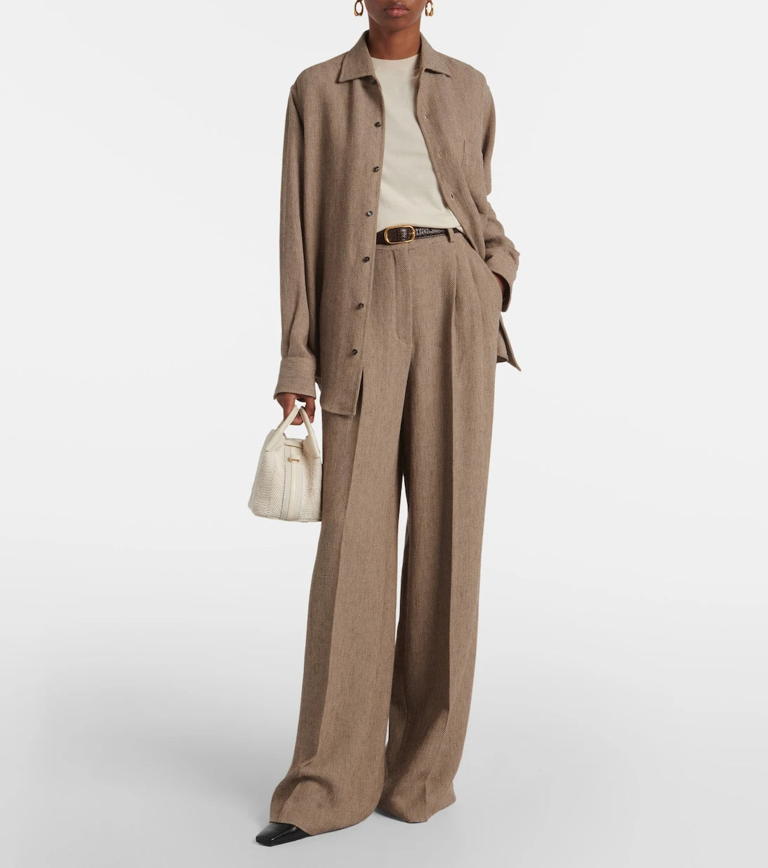 Loro Piana - Bale Micro leather-trimmed bucket bag