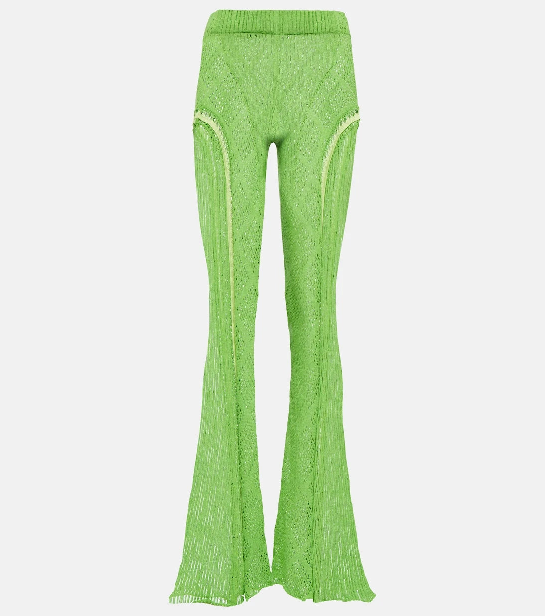 Roberta Einer - Disco high-rise flared cotton pants