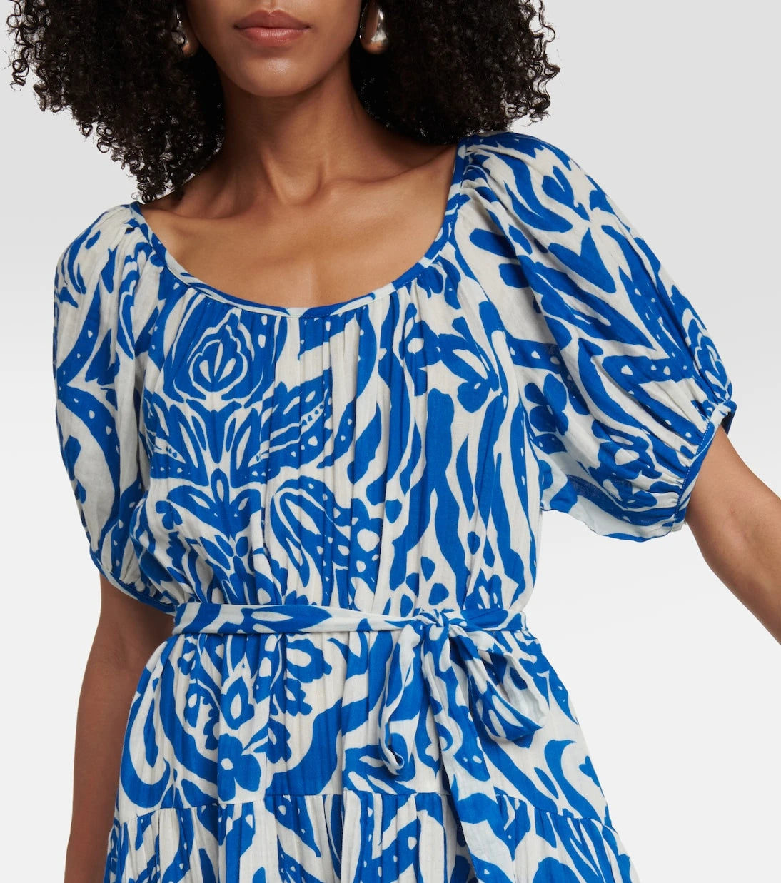 Velvet - Madilyn printed cotton midi dress