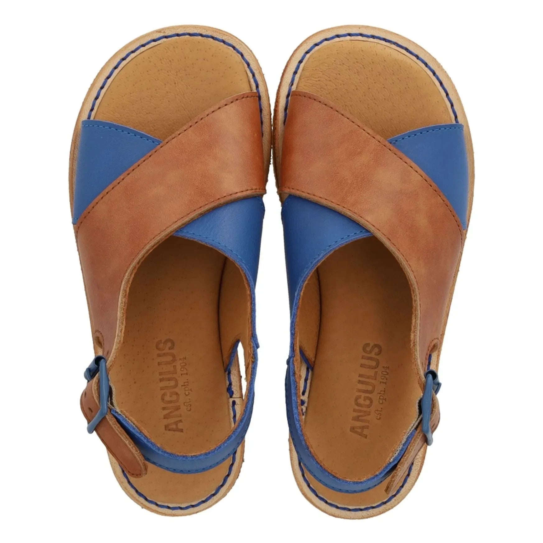 Angulus - Contrast Sandals | Royal blue