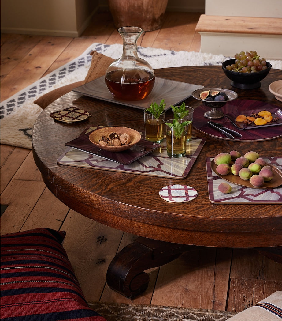 Hestia Set of 4 Arabesque Round Coasters