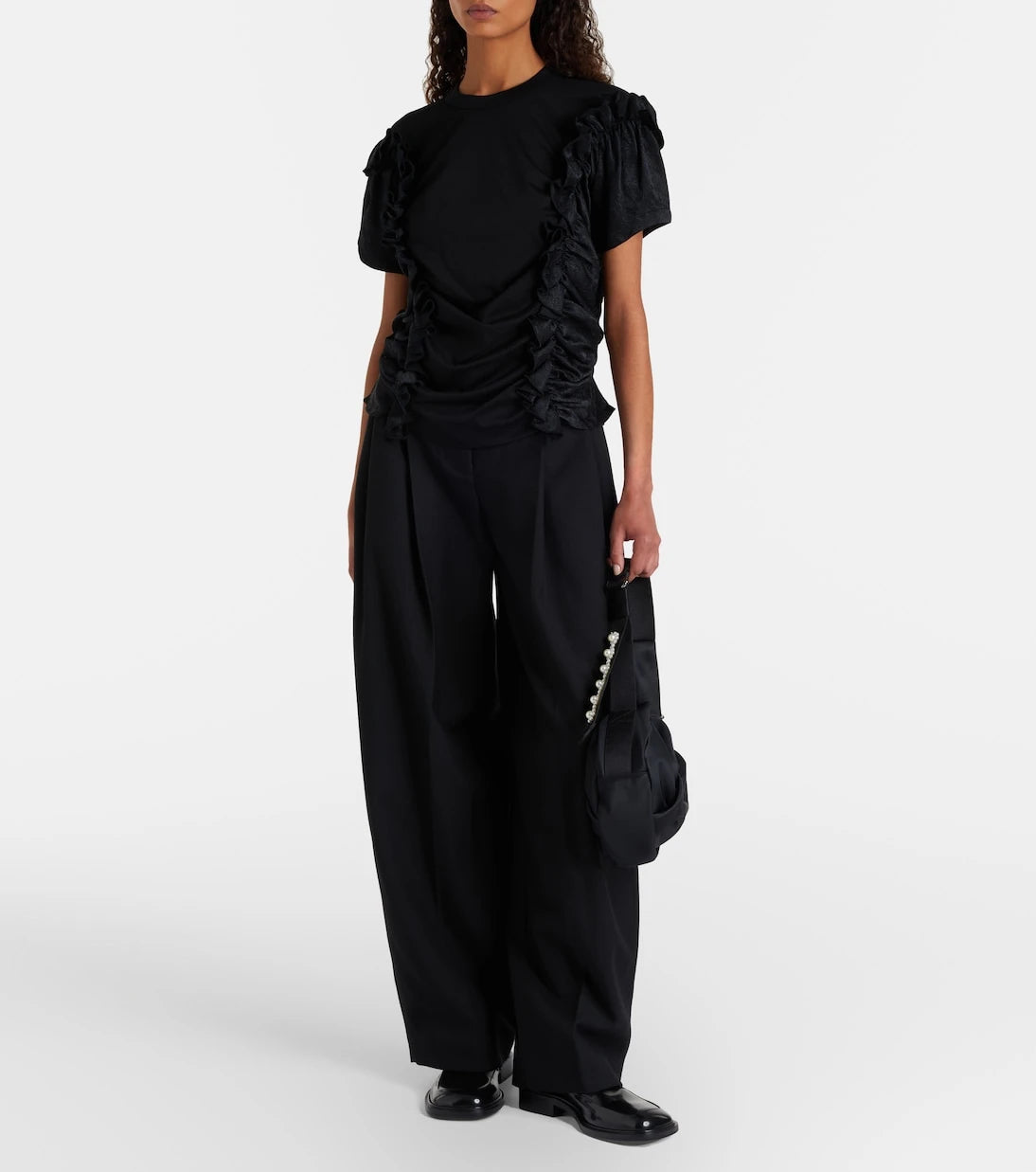 Noir Kei Ninomiya - Ruffled cotton top