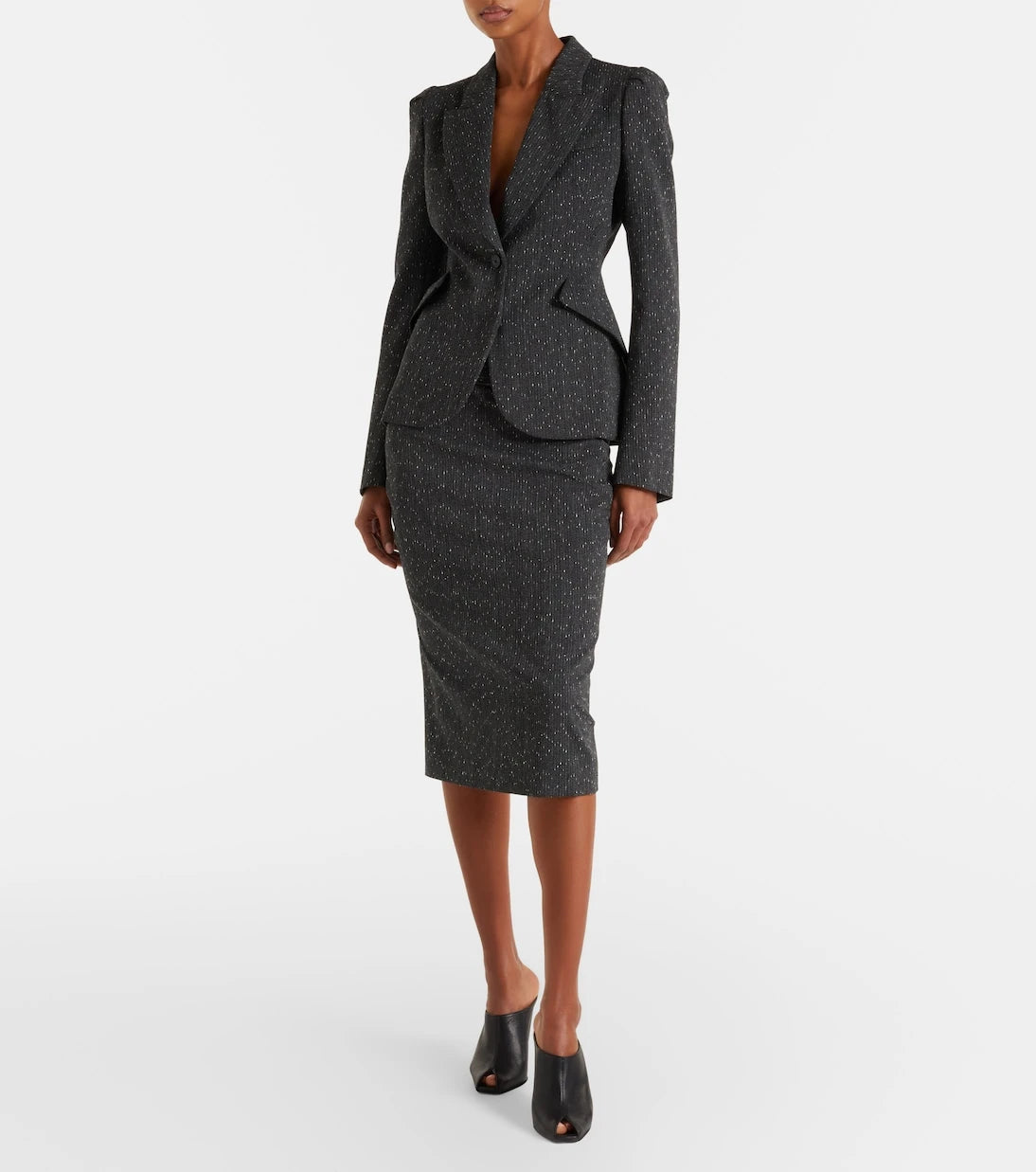 McQueen - Pinstripe pencil skirt