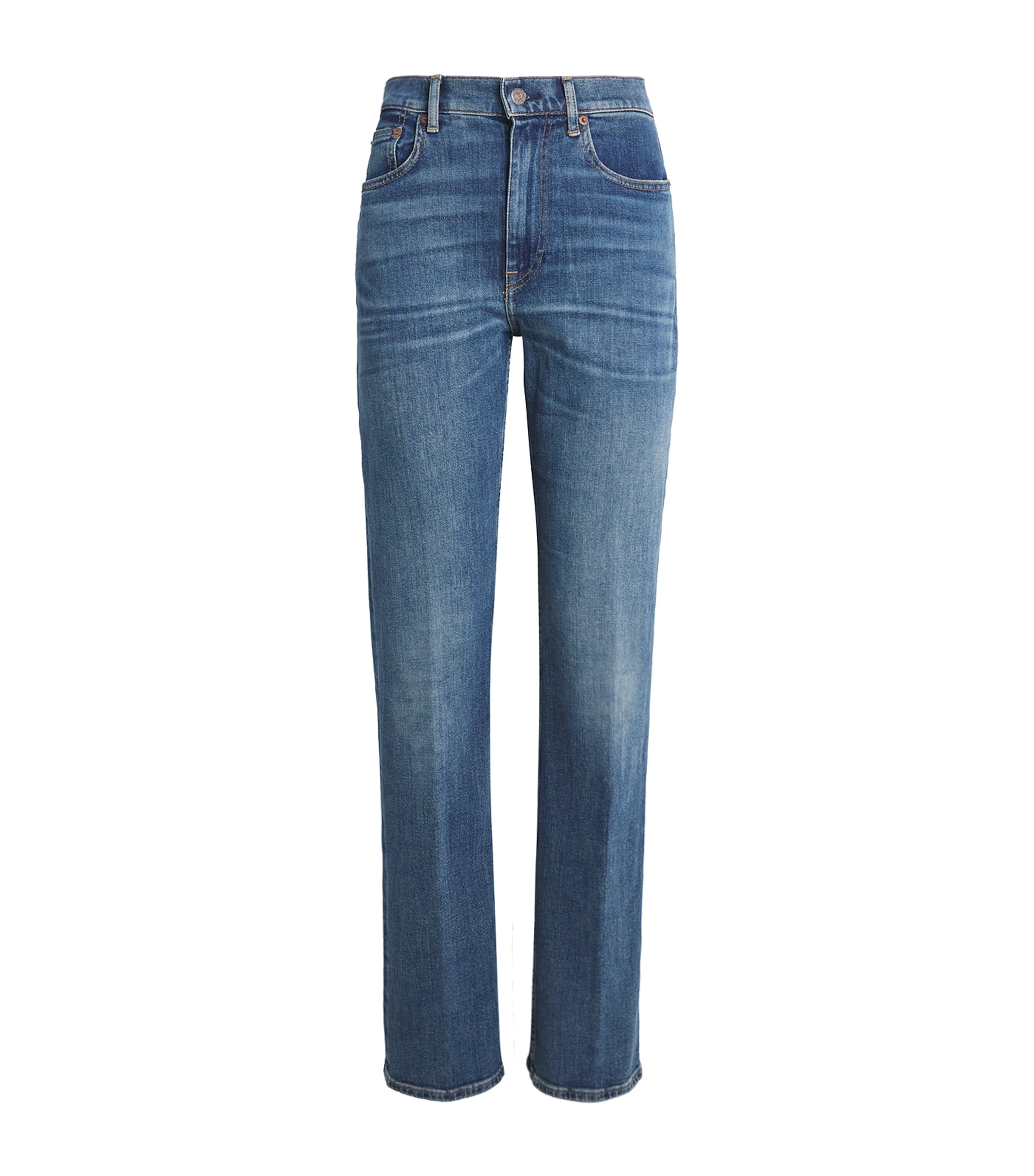 Polo Ralph Lauren Blue High-Rise Straight Jeans