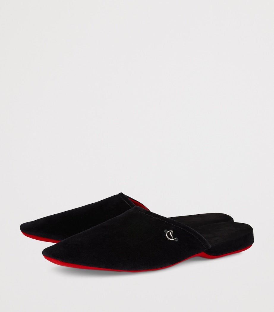 Tonton Dede Velvet-Suede Slippers