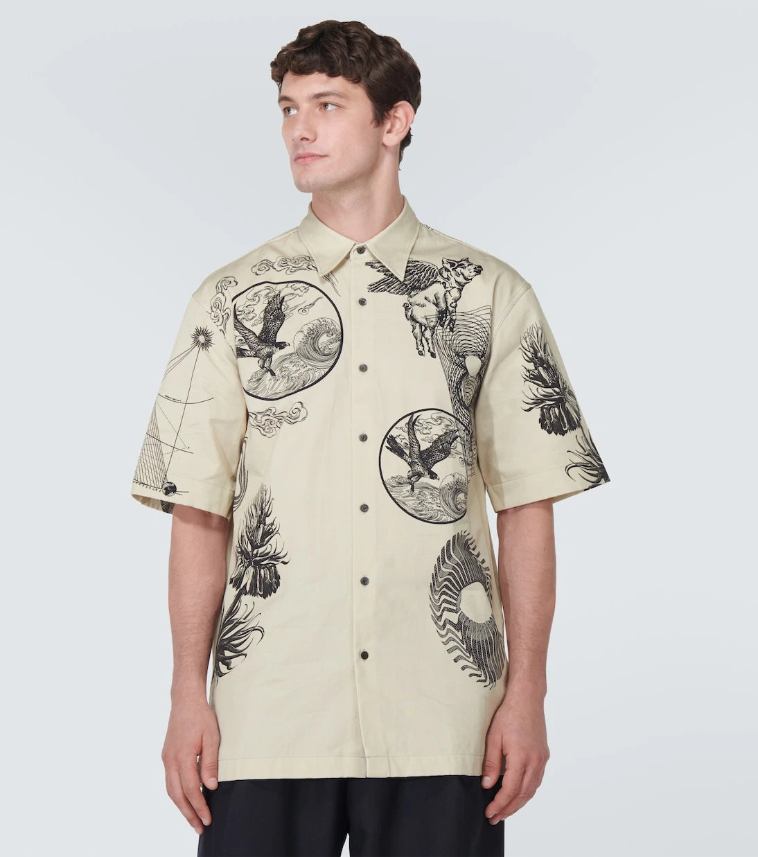 Dries Van Noten - Cassidye printed cotton poplin shirt