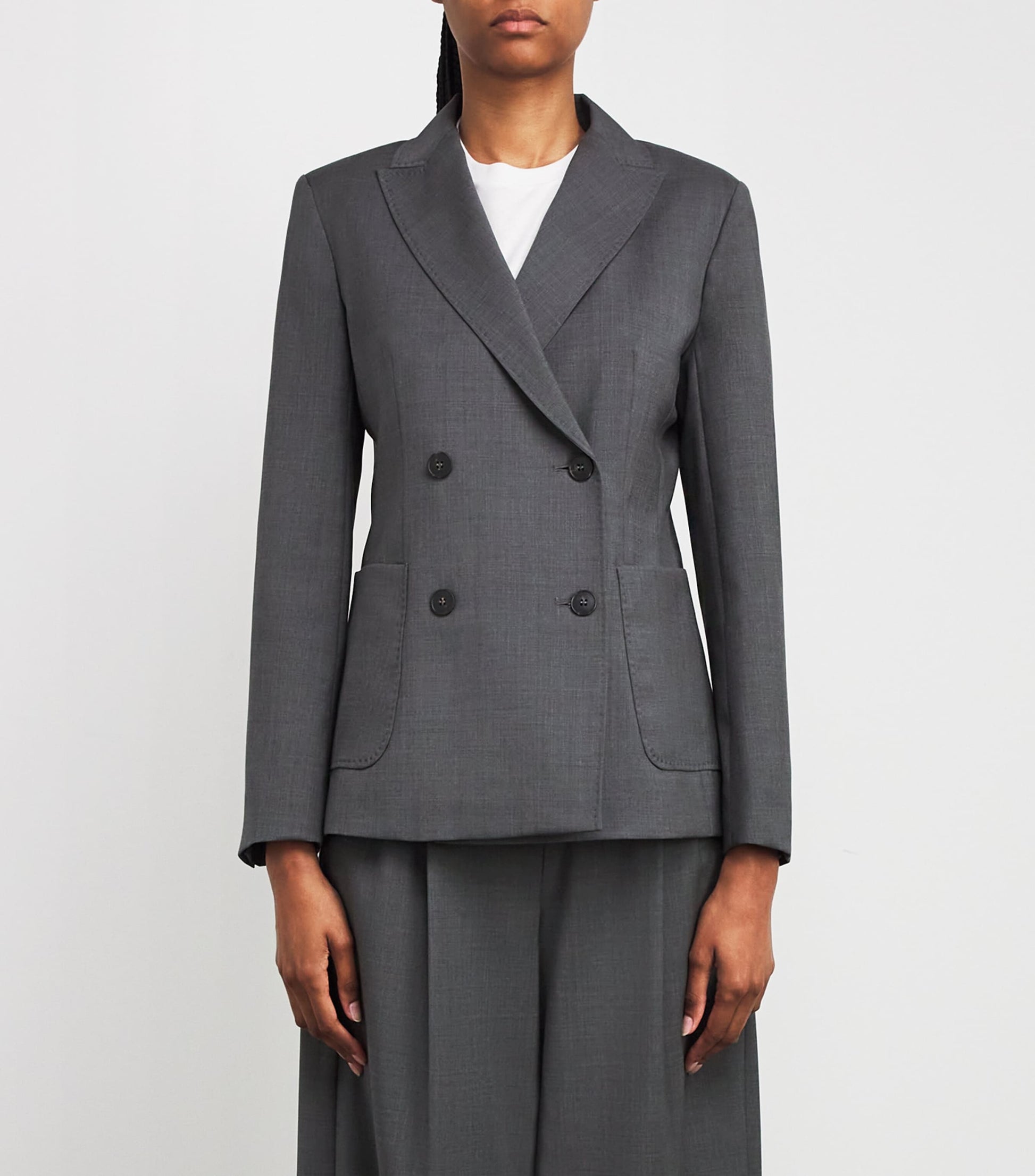Weekend Max Mara Virgin Wool Double-Breasted Blazer