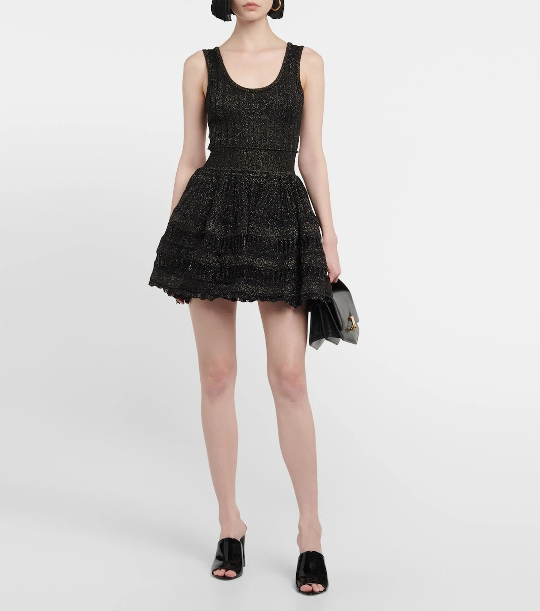 Alaïa - Crinoline wool-blend minidress
