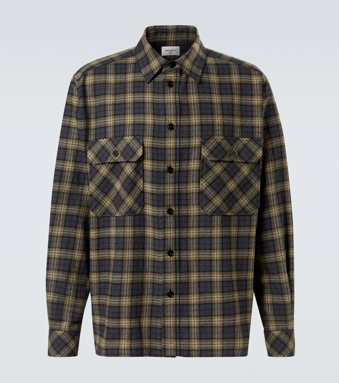 Saint Laurent - Checked wool overshirt