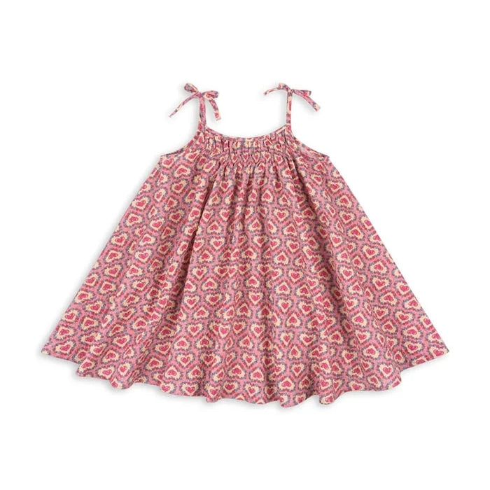 Konges Sløjd pamuklu yaz elbisesi VIVIAN STRAP DRESS GOTS