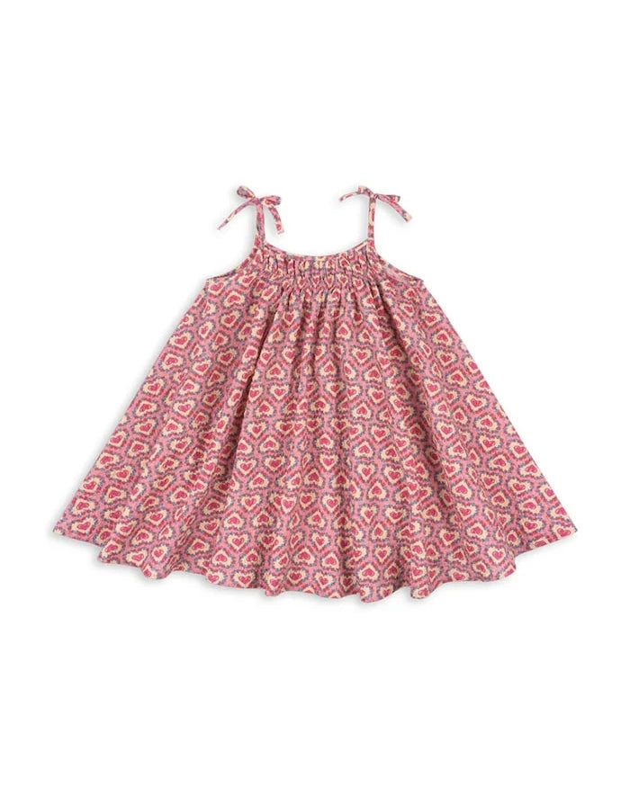 Konges Sløjd pamuklu yaz elbisesi VIVIAN STRAP DRESS GOTS