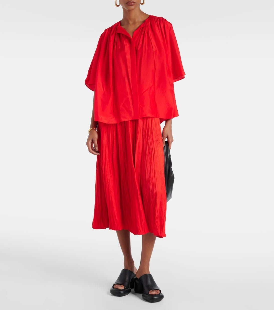 Joseph - Bristow gathered silk blouse