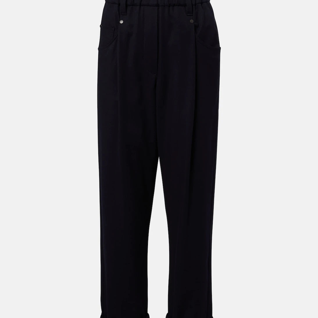 Brunello Cucinelli - Monili cotton-blend straight pants