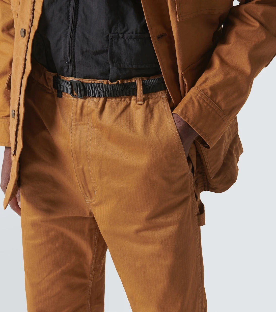 Comme des Garçons Homme - Herringbone cotton straight pants