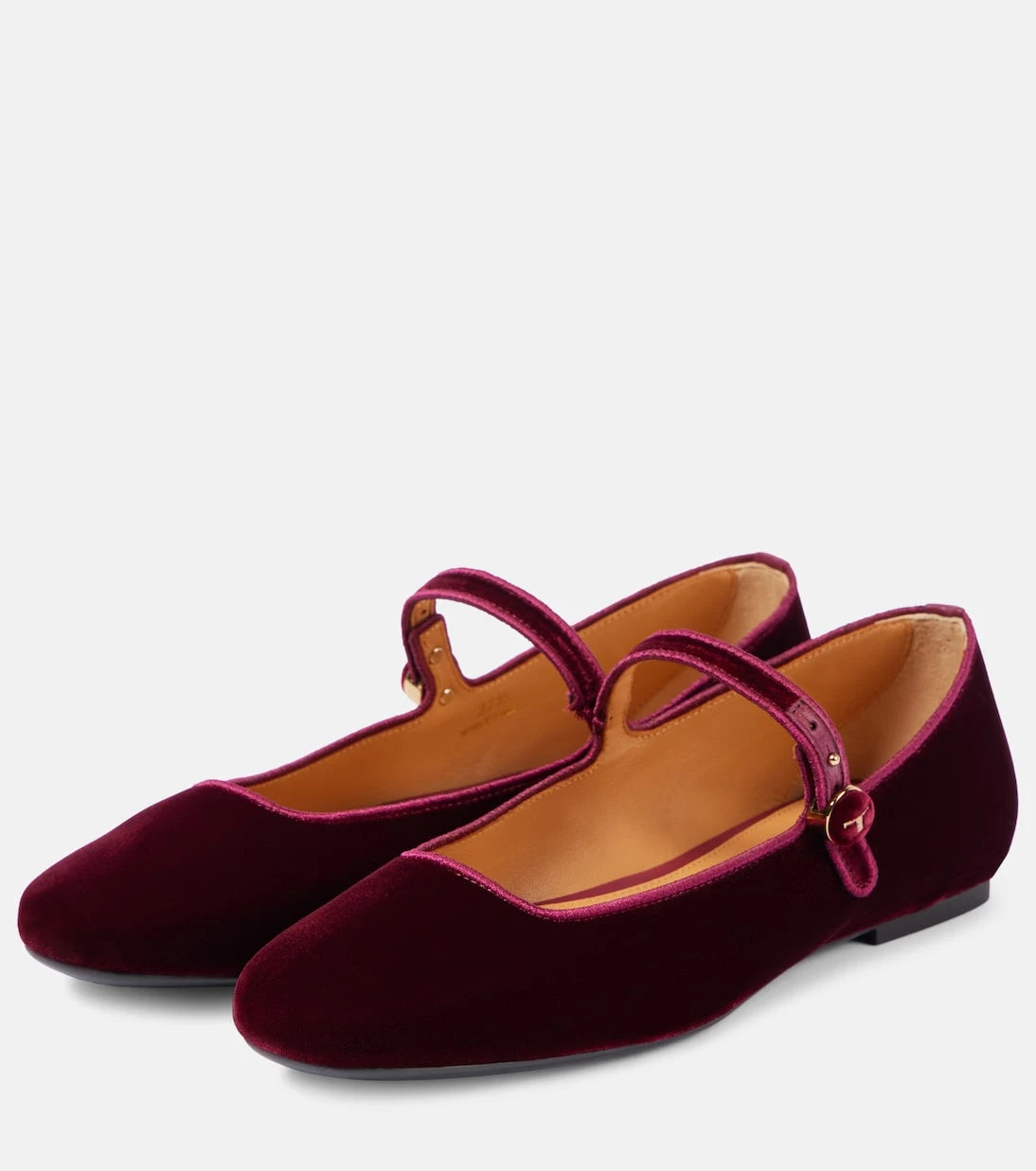 Tod's - Velvet Mary Jane flats