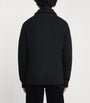 Black Cashmere Shawl-Collar Cardigan