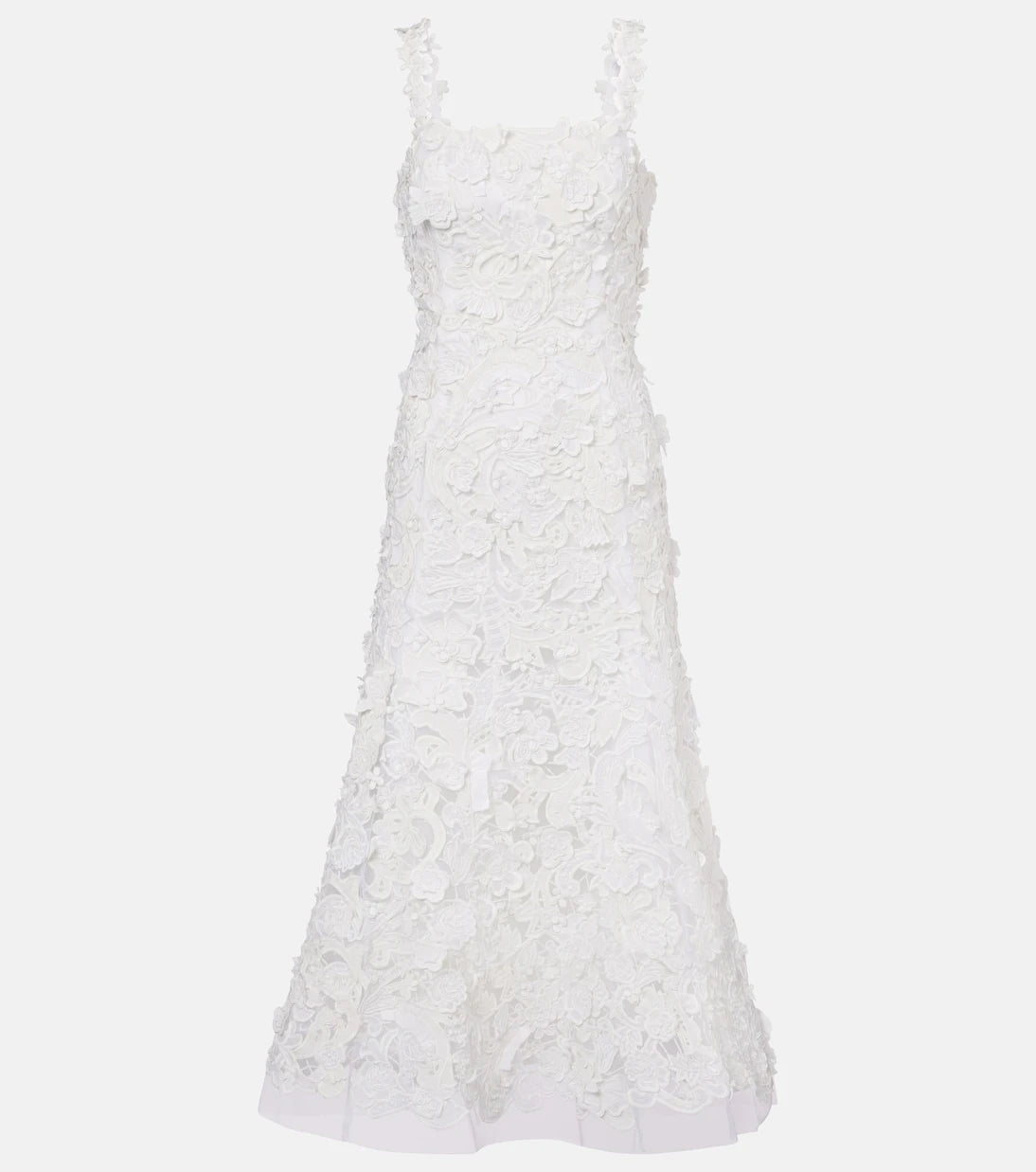 Carolina Herrera - Guipure lace midi dress