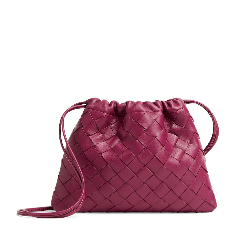 Pink Small Leather Dustbag Clutch Bag