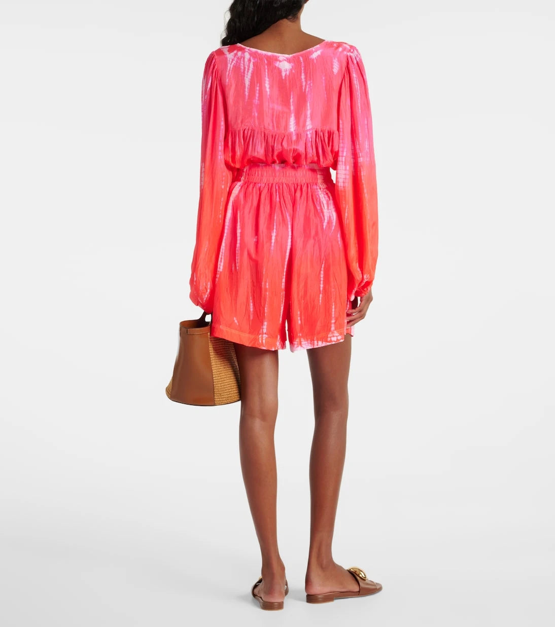 Anna Kosturova - Printed silk shorts