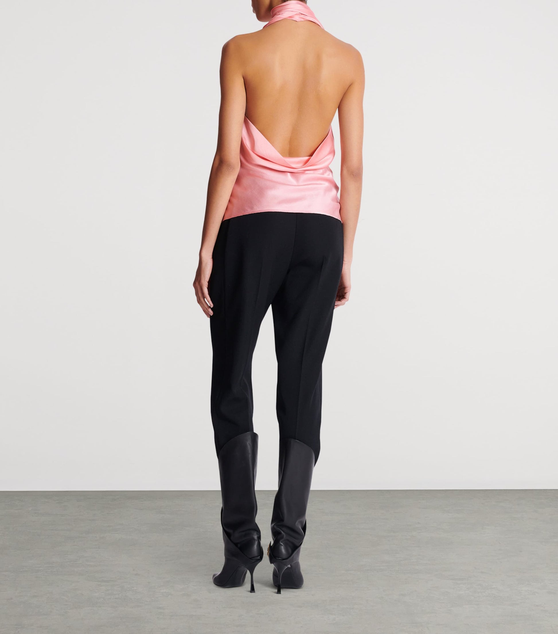 Silk Backless Top