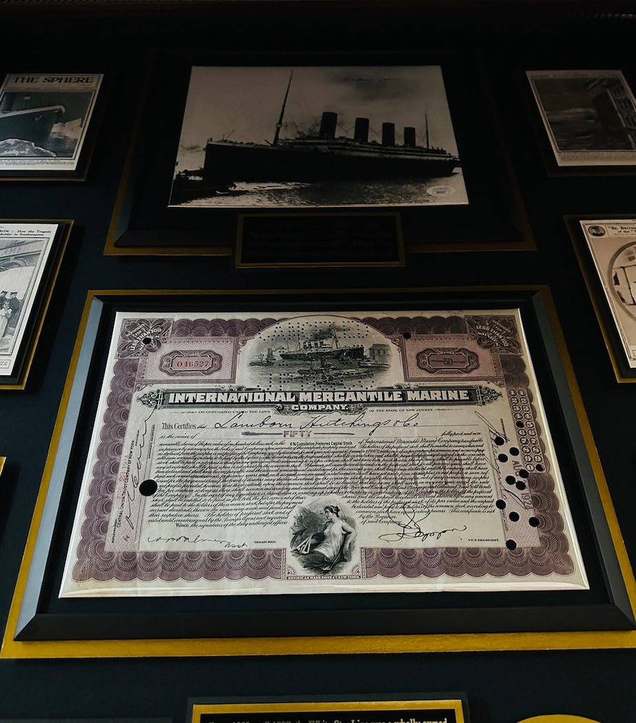 Leipzig Galleries Titanic Last Survivor Autograph and Relic Display
