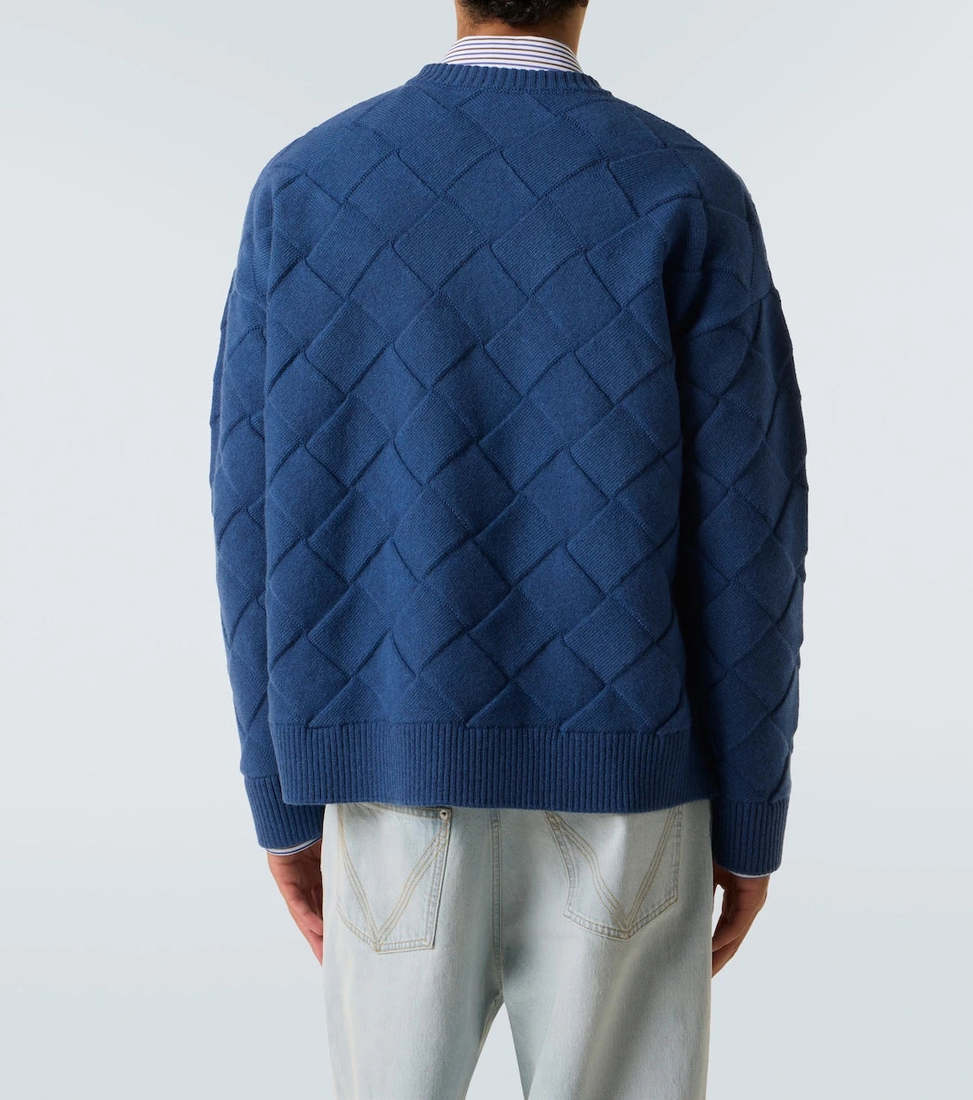 Bottega Veneta - سترة إنترتشيو صوفية مخلوطة