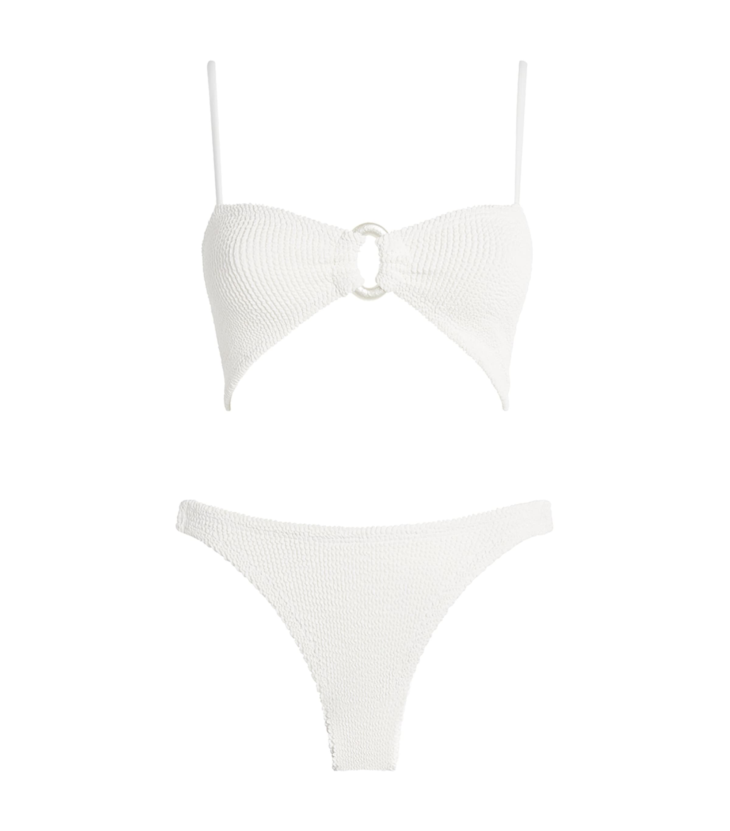 White Misty Pearl Hoop Bikini