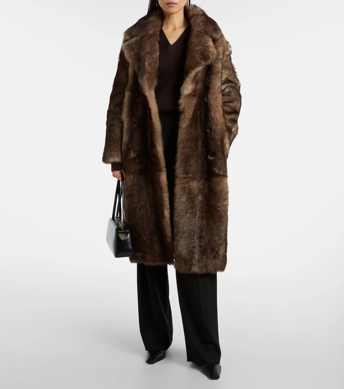 Yves Salomon - Reversible shearling and leather coat