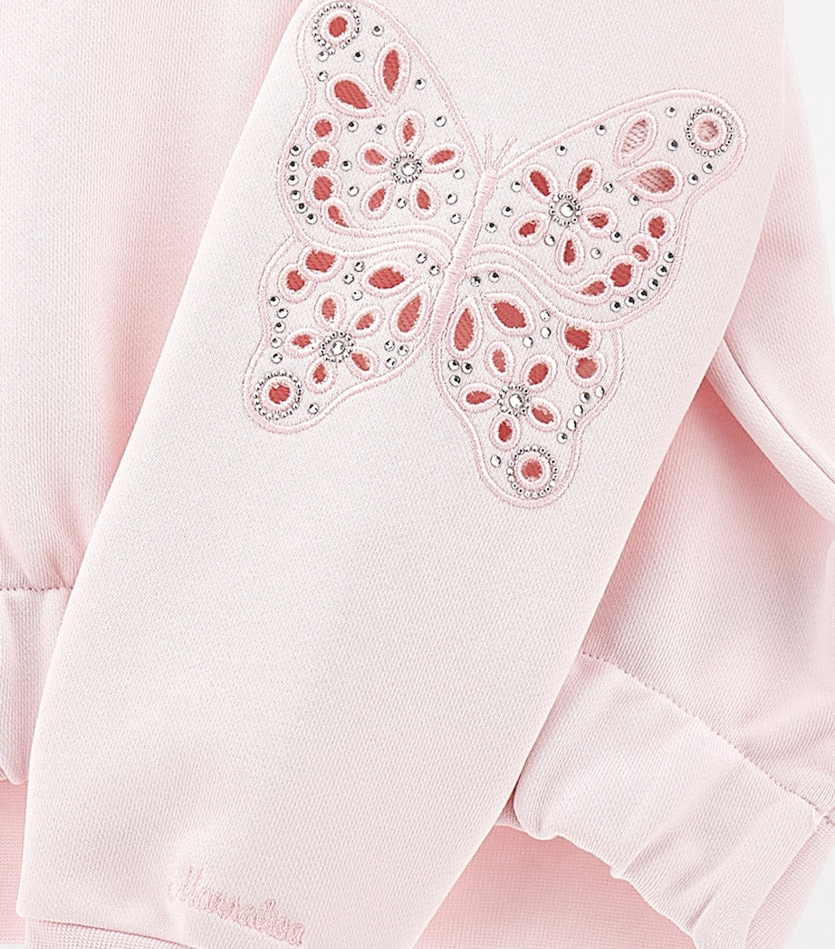Embroidered Butterfly Sweatshirt (4-12 Years)