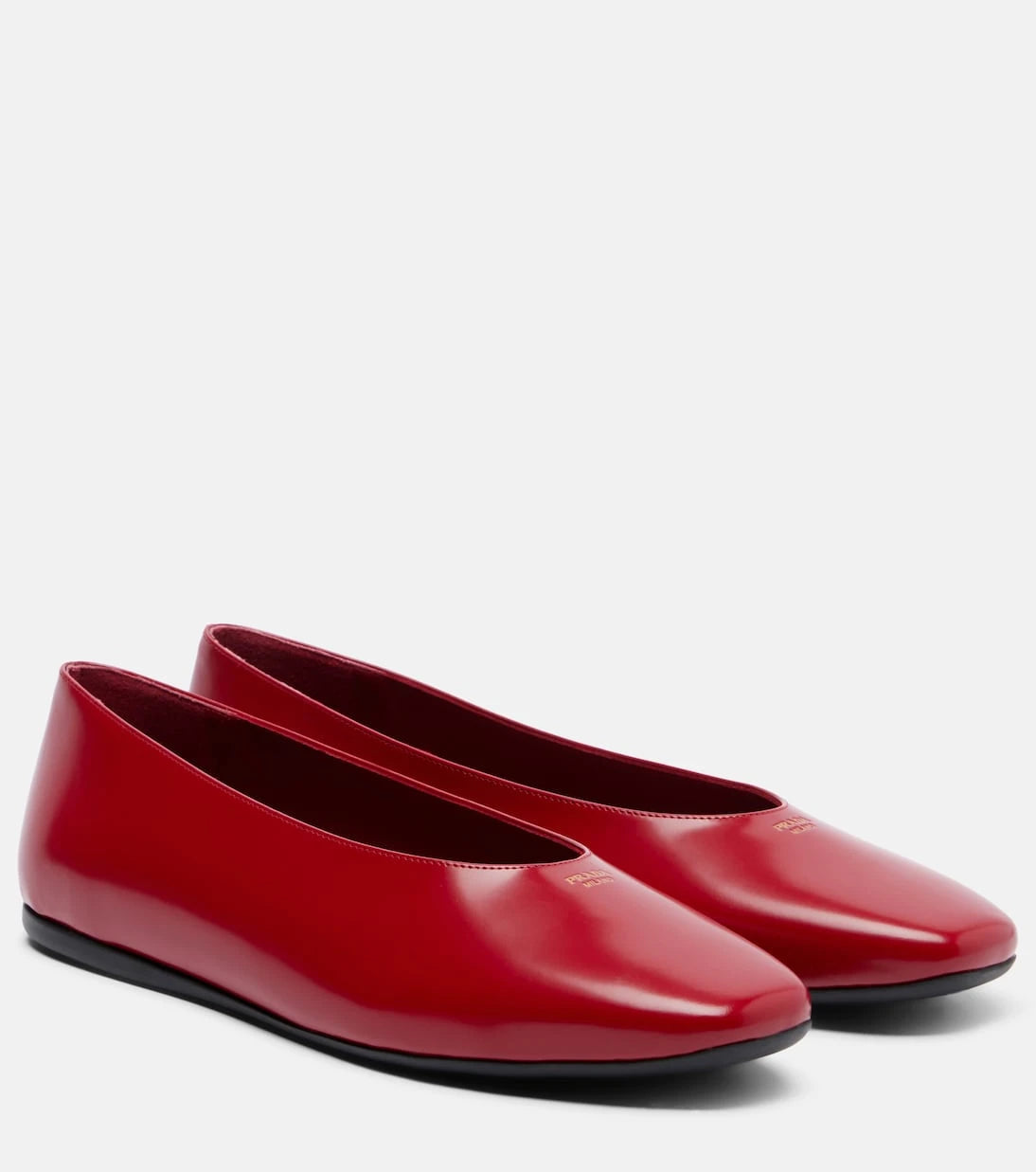 Prada - Leather ballet flats