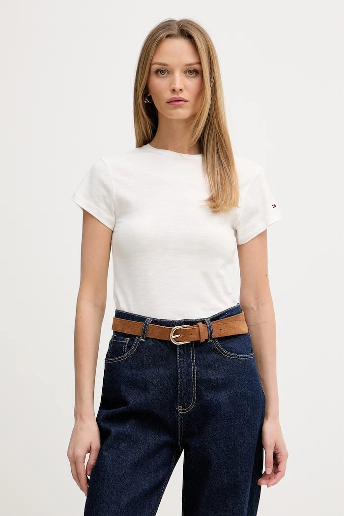 Tommy Hilfiger тениска basic дамска от памук