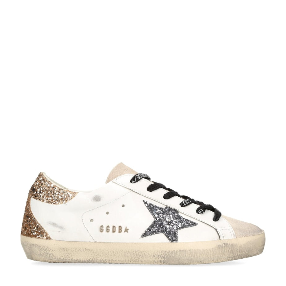 White Leather Super-Star Sneakers
