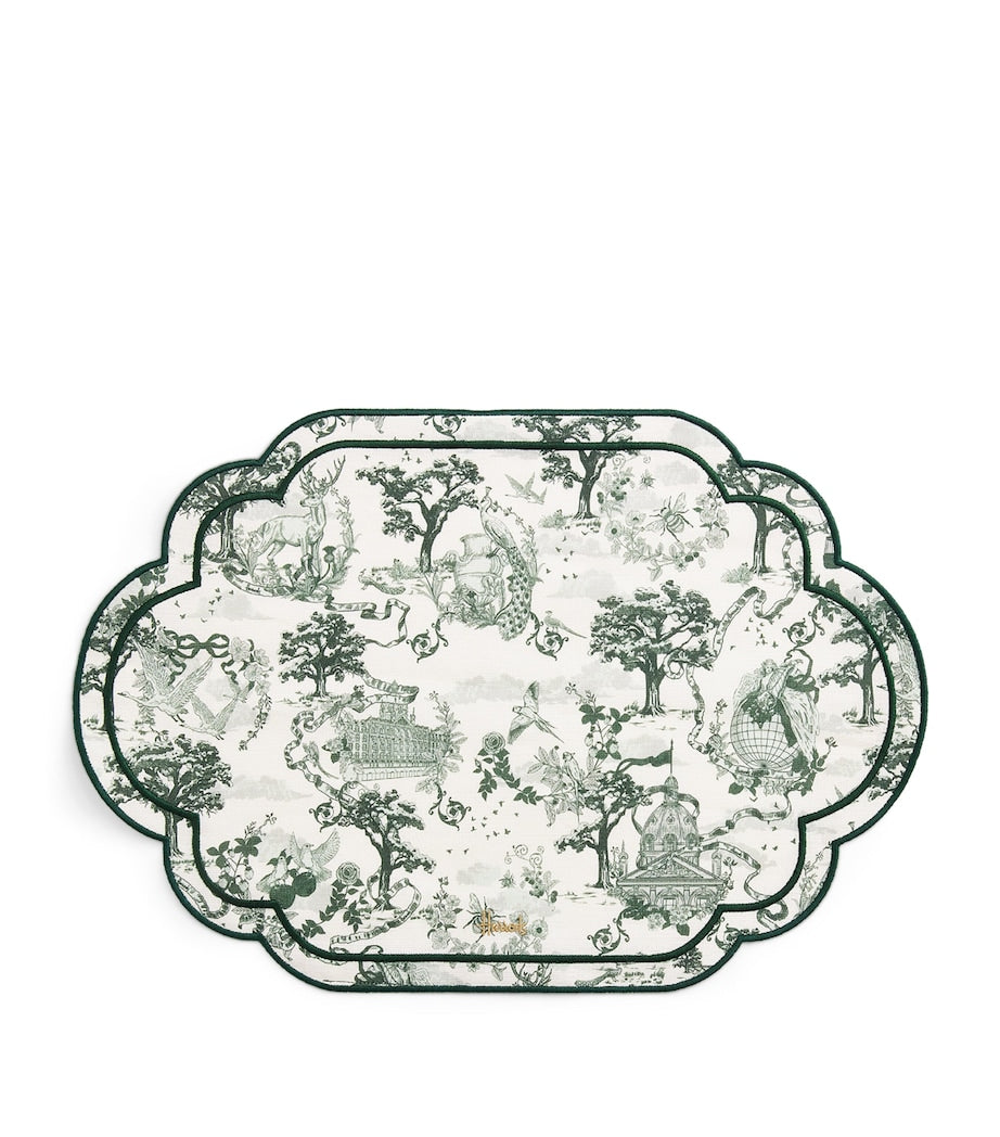 Cotton-Linen Toile Placemats (Set of 4)