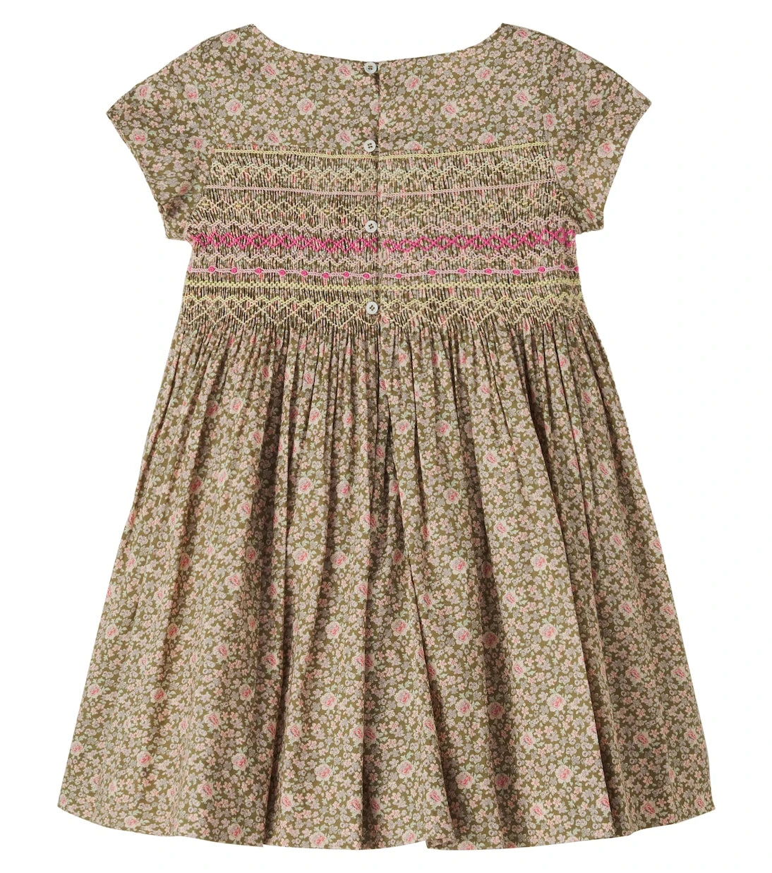 Bonpoint - Duchesse smocked floral cotton dress