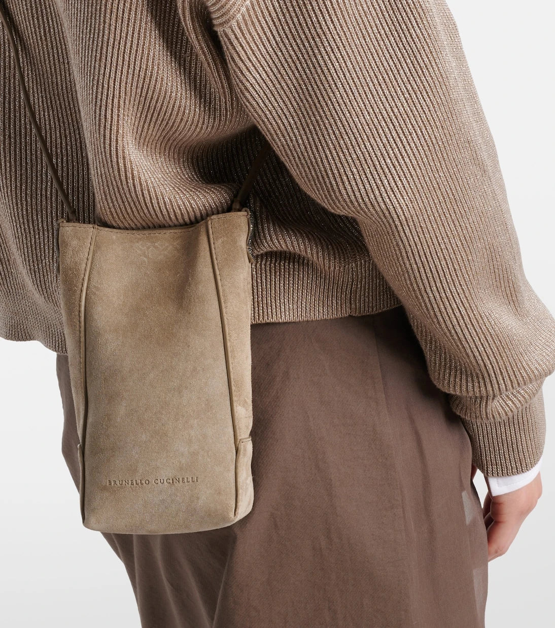 Brunello Cucinelli - Mini suede crossbody bag