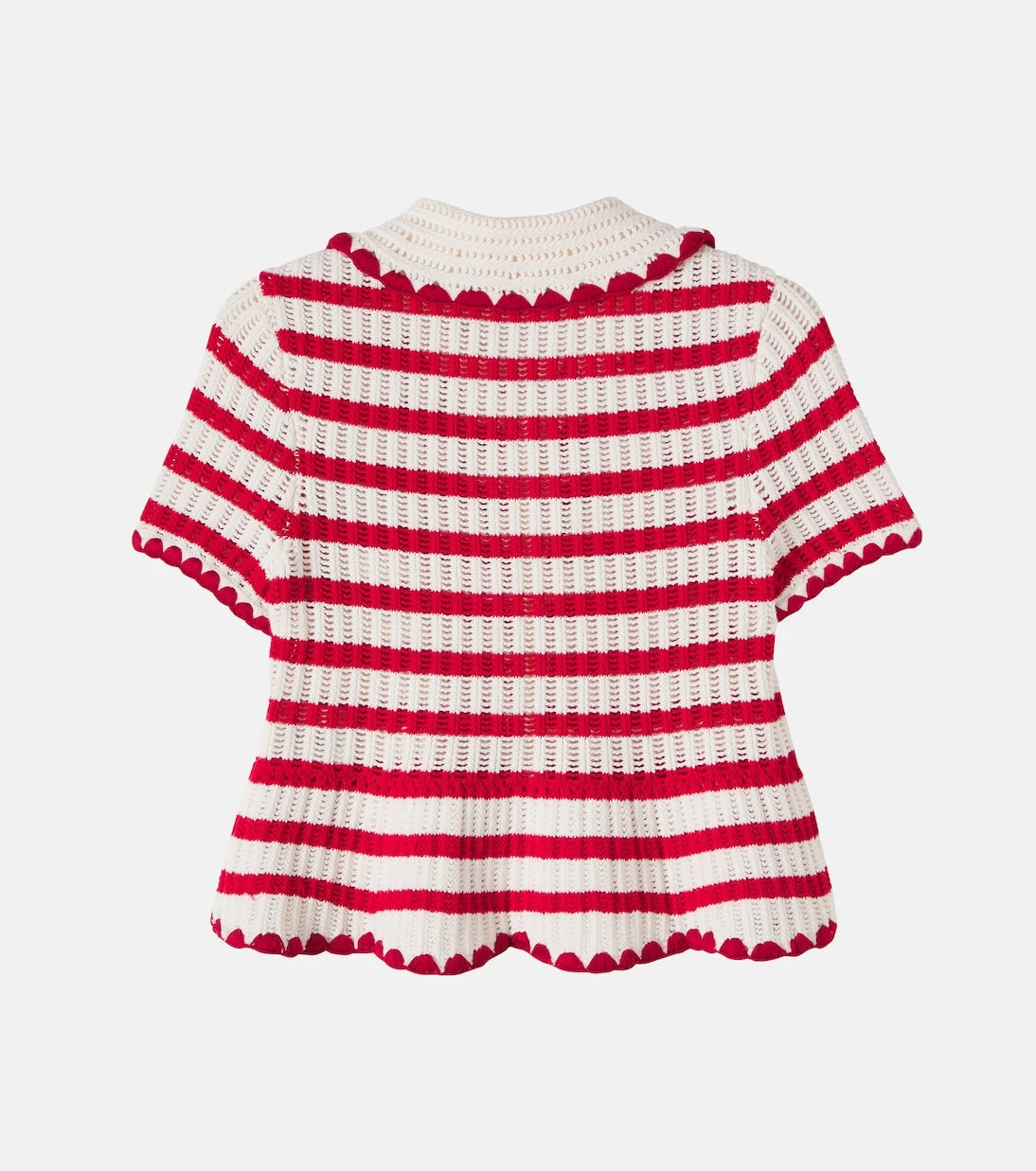 Self-Portrait Kids - Knitted striped top