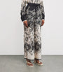 Silk Rhiannon Wide-Leg Trousers