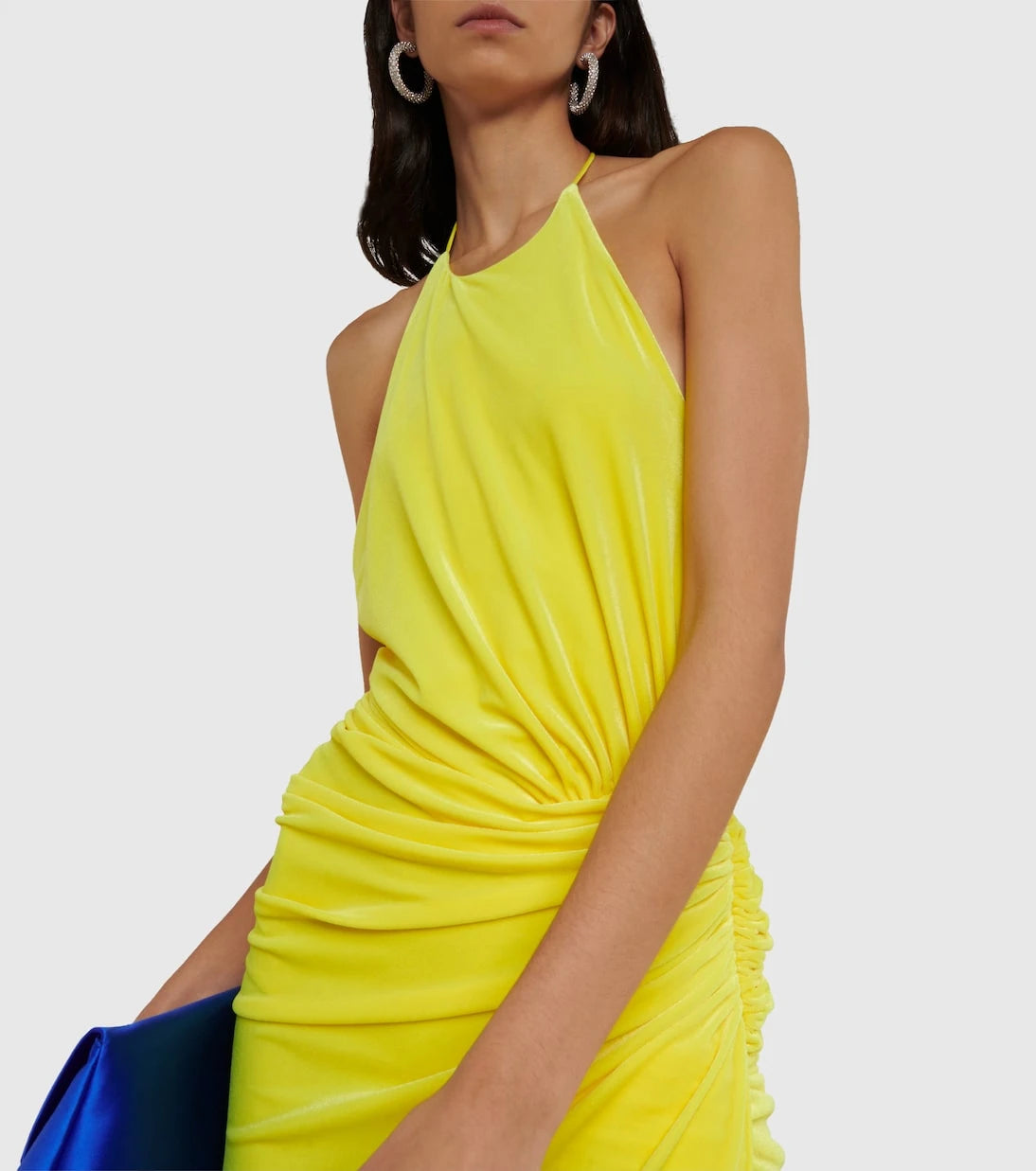 Alexandre Vauthier - Ruched halterneck midi dress