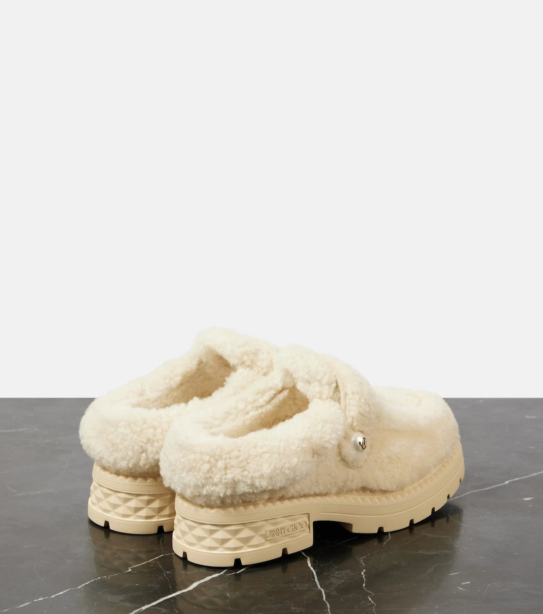 Jimmy Choo - Shea shearling platform mules