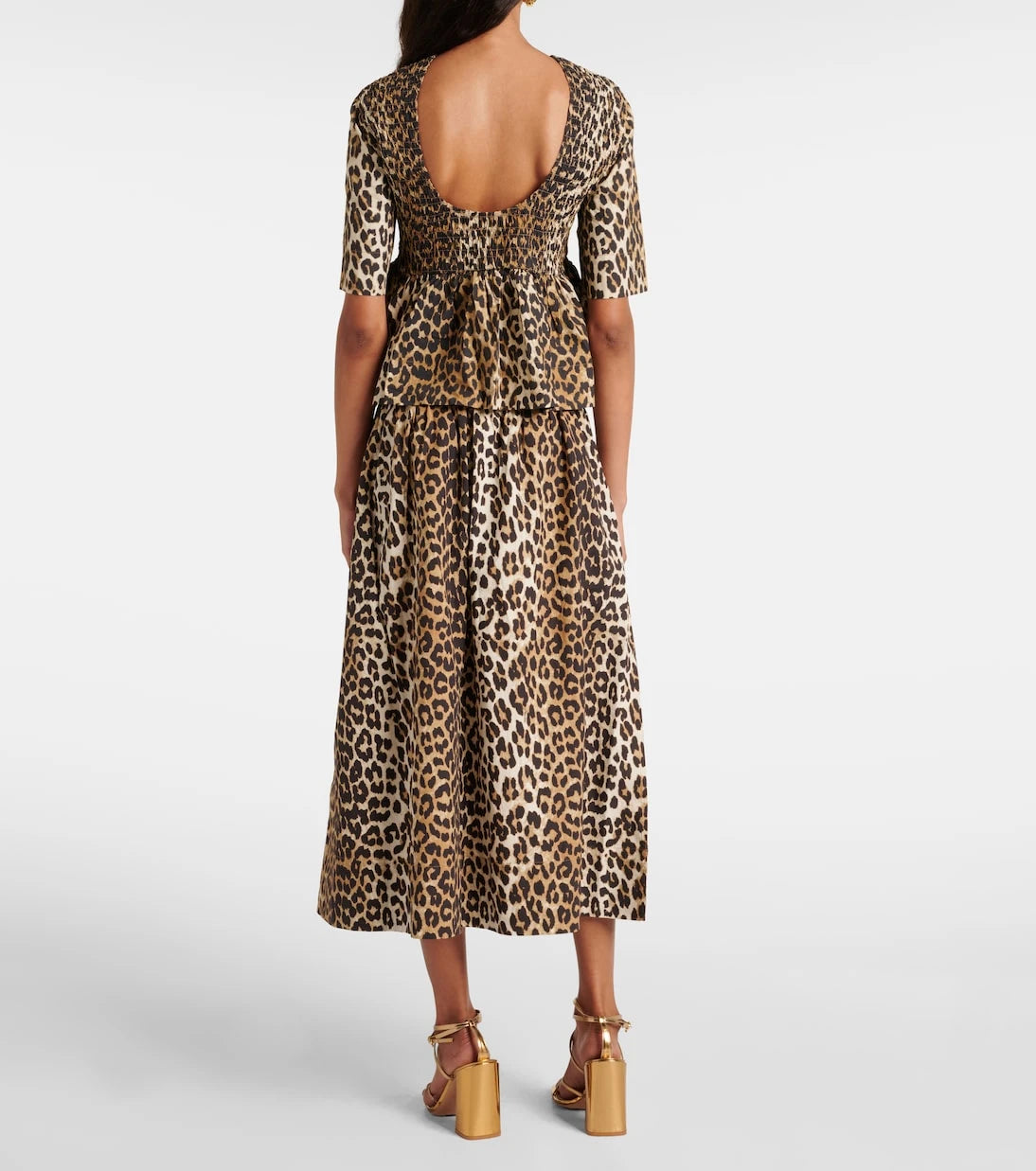 Ganni - Leopard-print cotton top