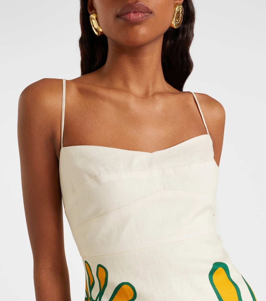 Cala de la Cruz - Lucca printed linen minidress