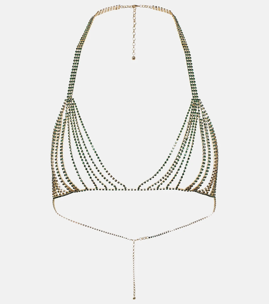 Oséree - Gem embellished chain bra