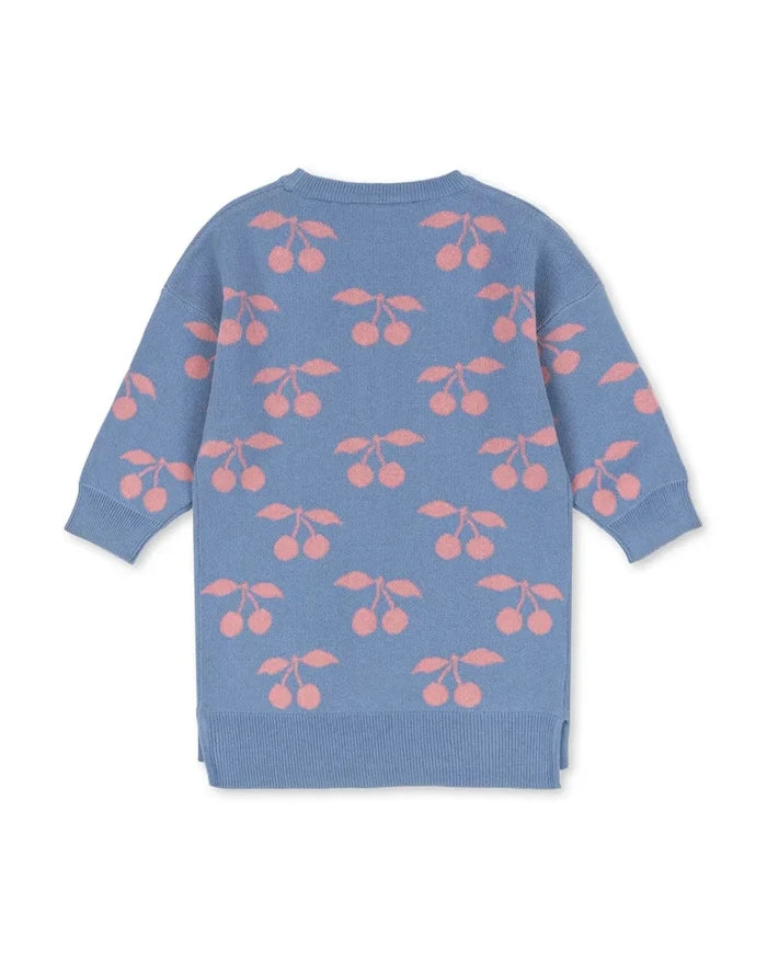 Konges Sløjd LAPIS KNIT DRESS GOTS Çocuk Pamuk Elbise